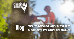 Blog - Skills improve my efficiency; efficiency improve my skills! ClimbingArborist.com